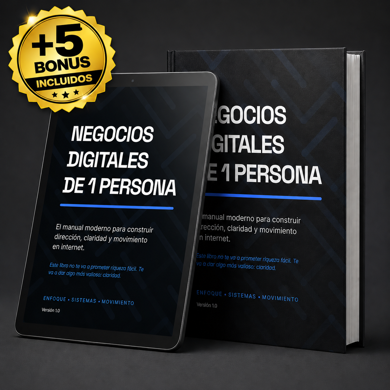 Negocios Digitales de 1 Persona incluyendo cinco bonus complementarios.
